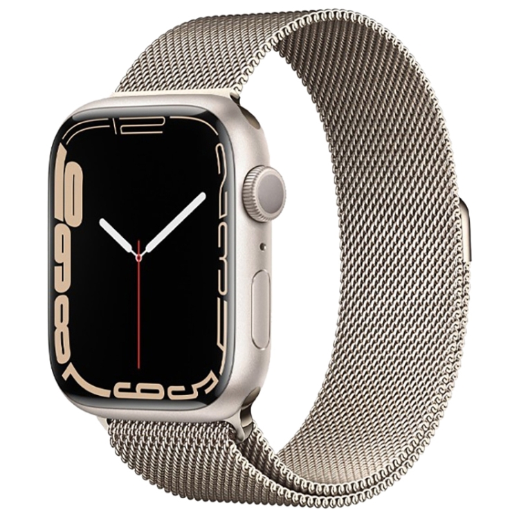 Milanese Loop Magnetic Stainless Steel Watch Band for Apple Watch Series 10 42mm / 9&8&7 41mm / SE 3&SE 2&6&SE&5&4 40mm / 3&2&1 38mm(Milan Starlight)