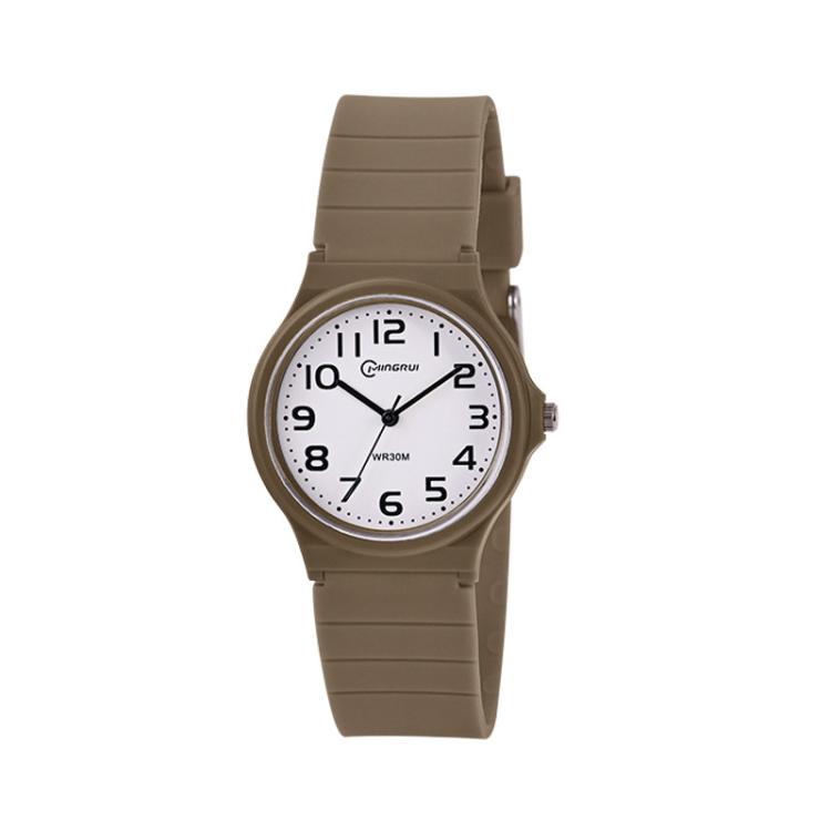 MINGRUI Analog Watch For Boys Girls Waterproof Student Wrist Watch With Silent Quartz Movement(Coffee)