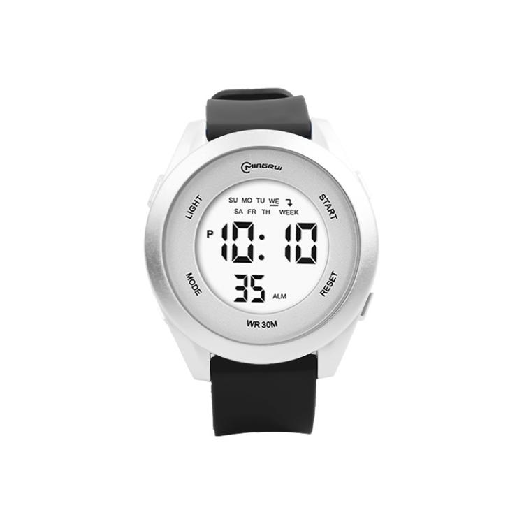 MINGRUI Kids Digital Sport Watch 30M Waterproof Outdoor Wristwatch with LED Backlight, Alarm, Stopwatch, 12/24H(Black)