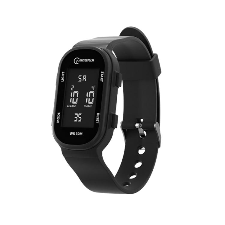 MINGRUI Kids Digital Sport Watch 30M Waterproof Slim Fitness Wristband for Boys Girls with LED Backlight, Alarm, Calendar(Black)