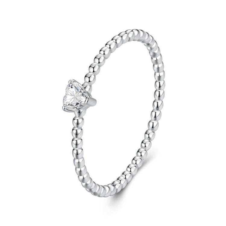 MSR063 S925 Sterling Silver Heart Moissanite Ring(7)