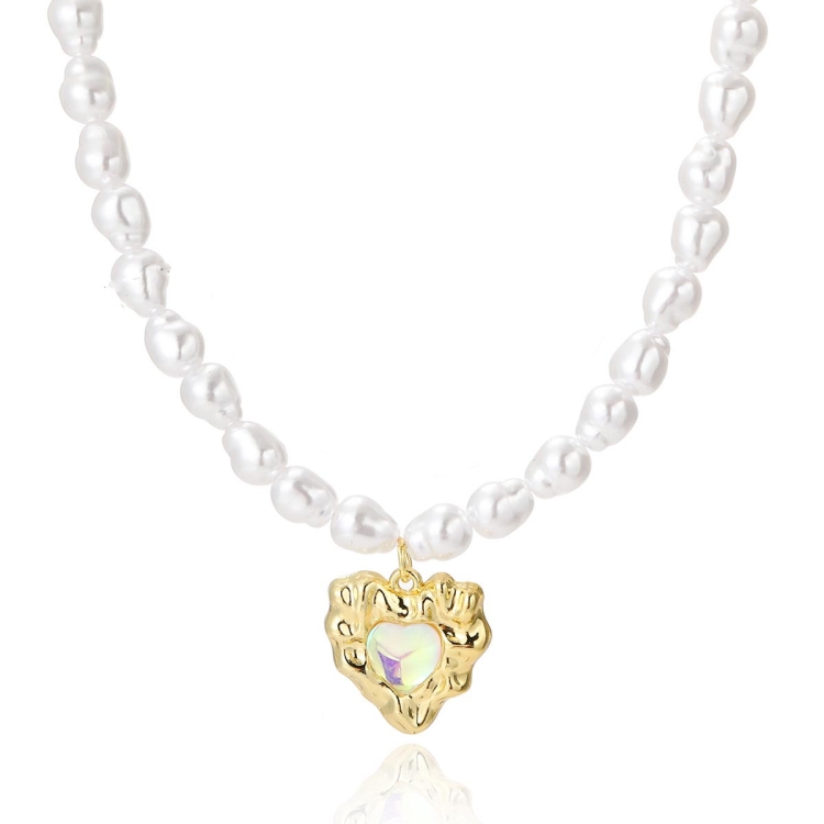 N2209-11 Colorful Love Ladies Temperament Necklace Collarbone Chain