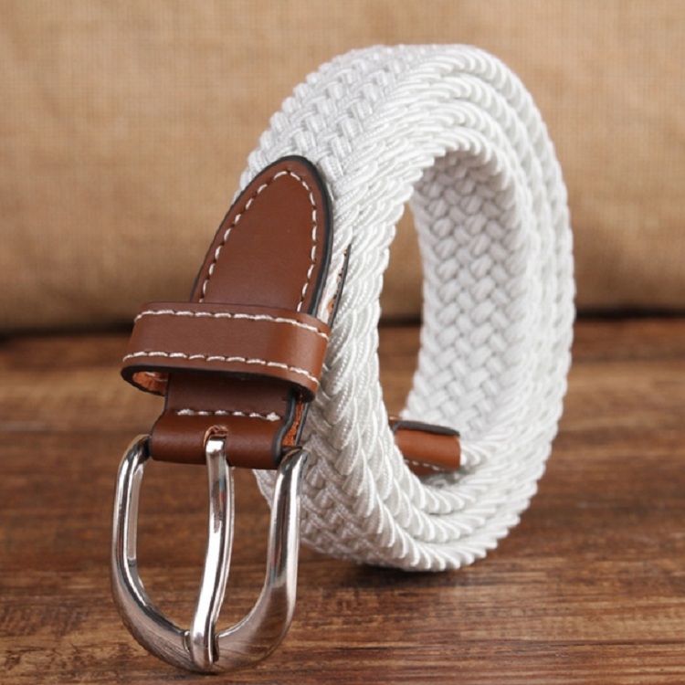 Narrow Version Elastic Canvas Weave Waistband, Length:95 x 2.5cm(C12 White)