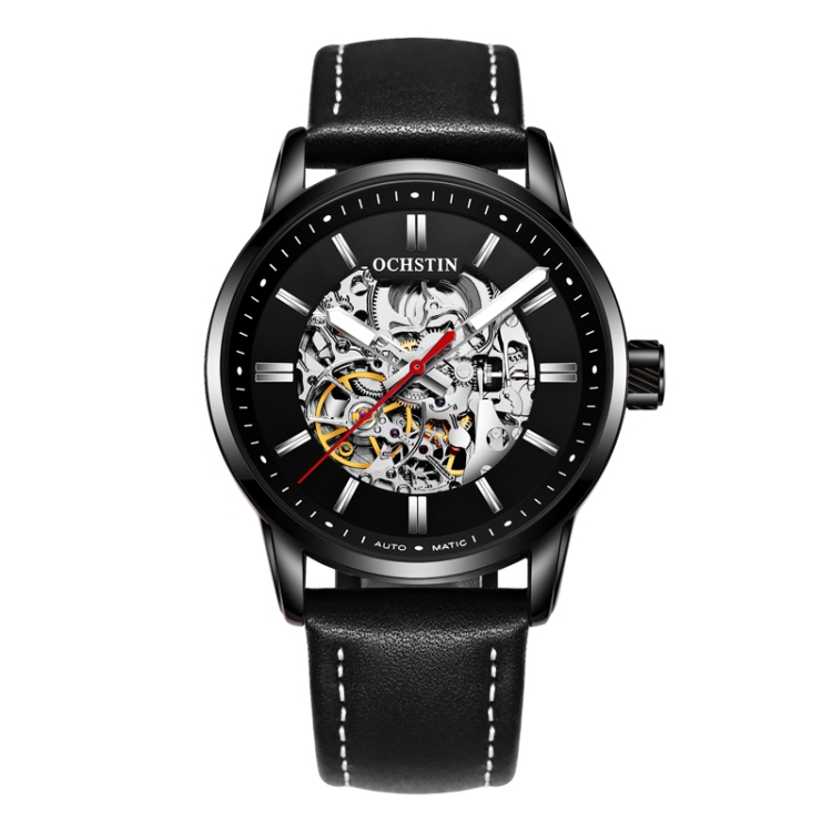OCHSTIN 62001B Master Series Hollow Mechanical Men Watch(Black)