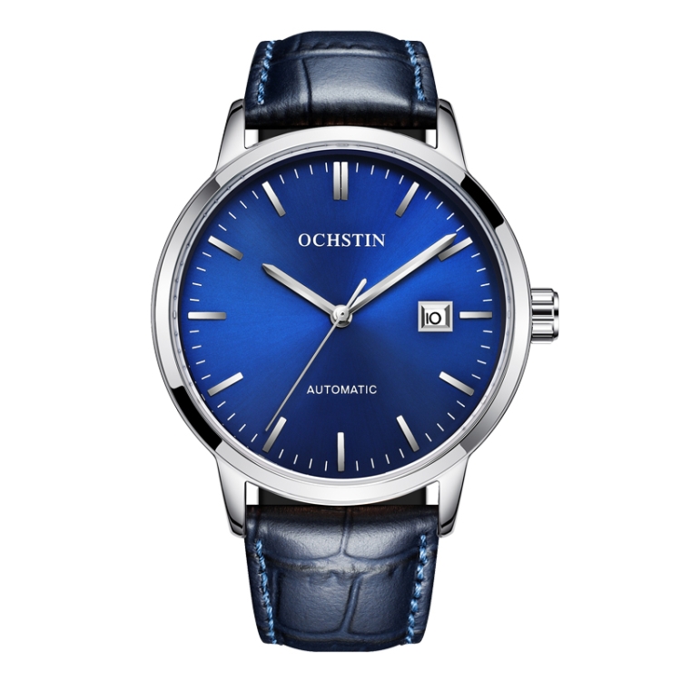 OCHSTIN 62025C Master Series Date Mechanical Men Watch(Silver-Blue)
