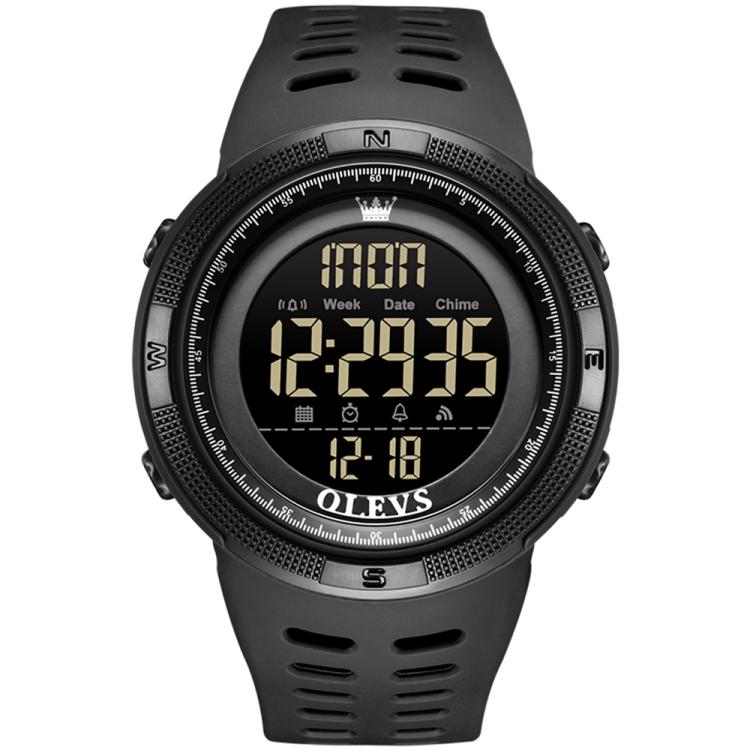 OLEVS 1109 Men Multifunctional Smart Sports Waterproof Electronic Watch(Black)