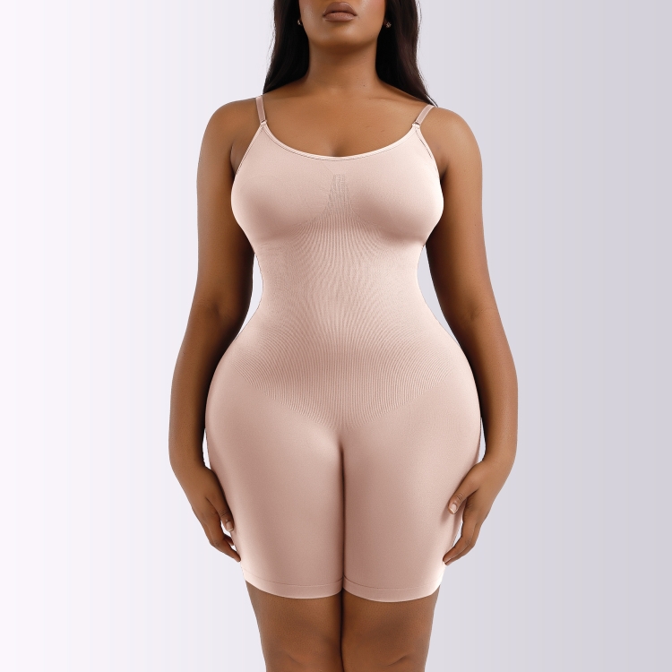 One-piece Hip Lifting Seamless Body Shaper Ladies Corset Waist Belly Pants, Size: S(Complexion)