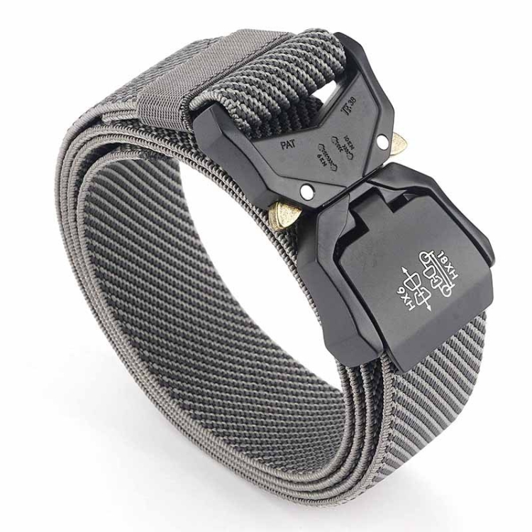 Outdoor Aluminum Alloy Lightweight Stretch Woven Belt(110cm Twill Gray)