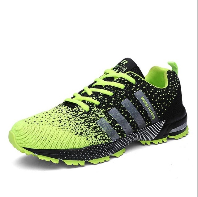 Outdoor Antiskid Breathable Trekking Hunting Tourism Mountain Sneakers Casual Shoes, Shoe Size:36(Fluorescent Green)