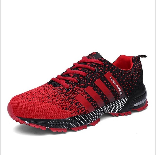 Outdoor Antiskid Breathable Trekking Hunting Tourism Mountain Sneakers Casual Shoes, Shoe Size:40(Black and Red)