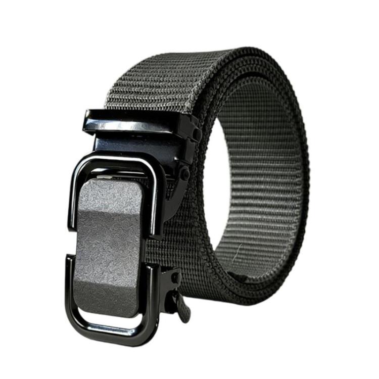 Outdoor Soft Durable Woven Denim Waistband, Color: Figure-eight Buckle Gray(120cm)