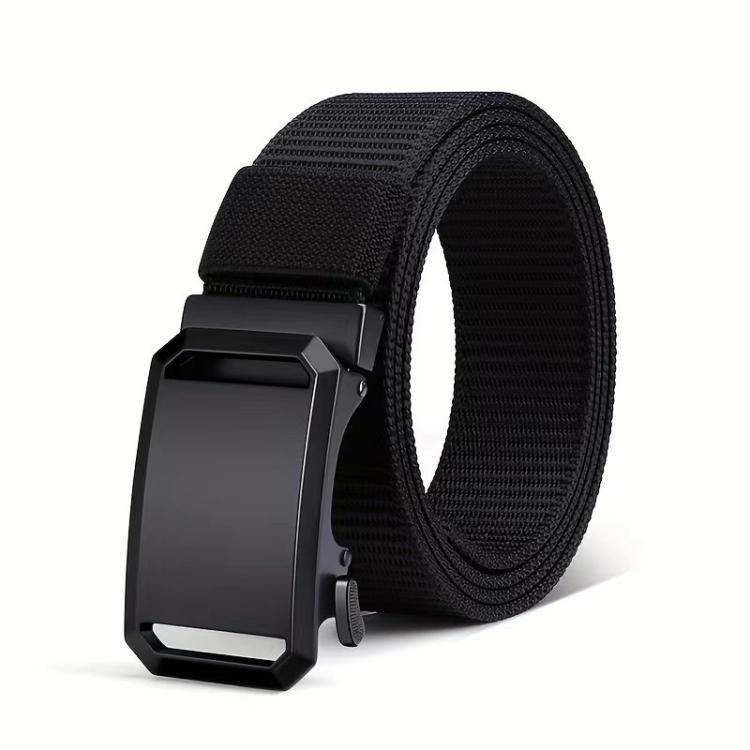 Outdoor Soft Durable Woven Denim Waistband, Color: Metal Buckle Black(120cm)