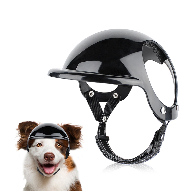 Pet Helmet Hat Dog And Cats Accessories, Size: M(Black)