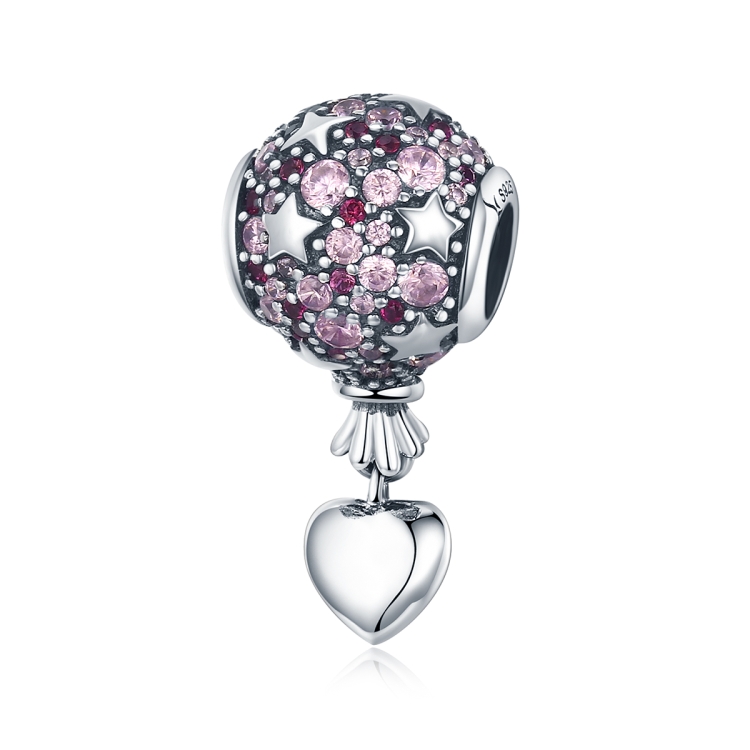 S925 Sterling Silver Confession Balloon Pendant DIY Bracelet Necklace Accessories