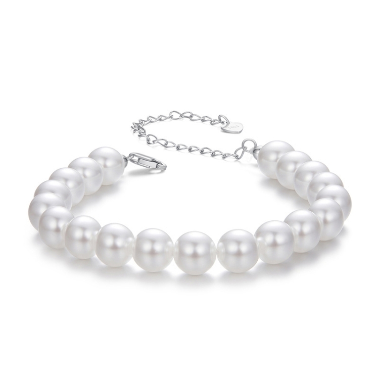 S925 Sterling Silver Elegant Pearl Bracelet(5mm)