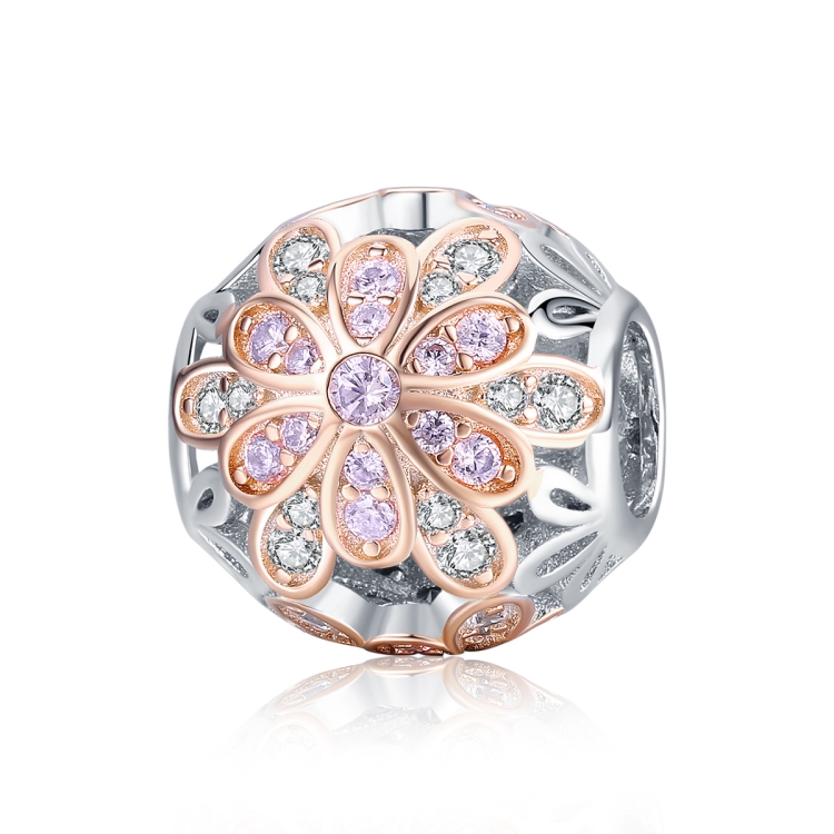 S925 Sterling Silver Flower Stamen Diamond Accessories Beads DIY Bracelet Accessories