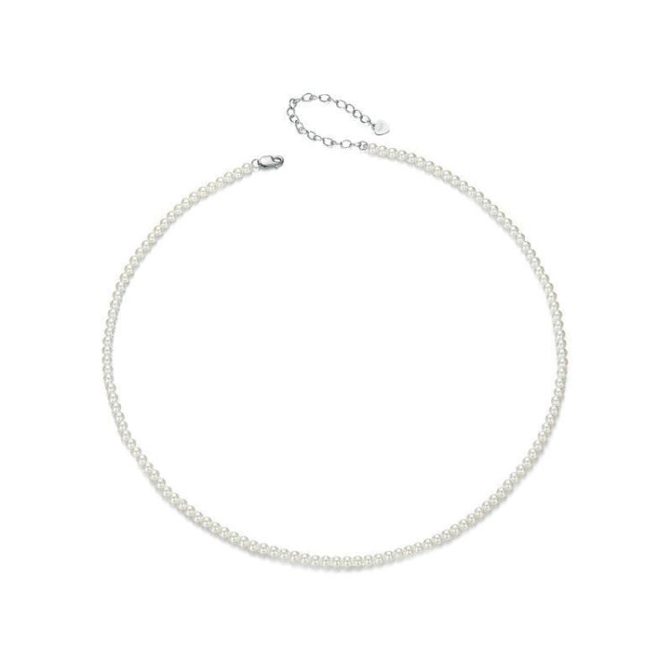 S925 Sterling Silver Opal Shell Pearl Necklace Ornaments(SCN526)