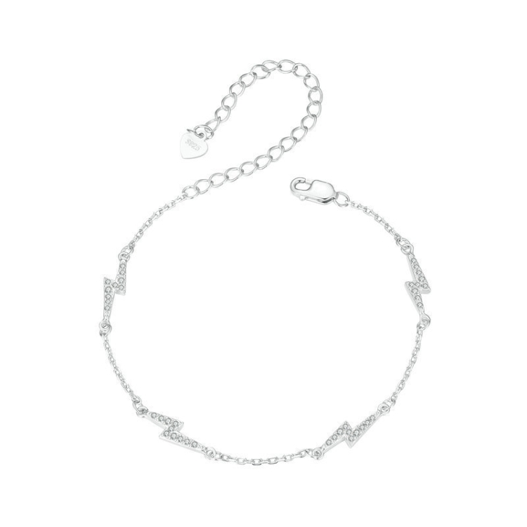S925 Sterling Silver Platinum-plated Lightning Bracelet(BSB181)