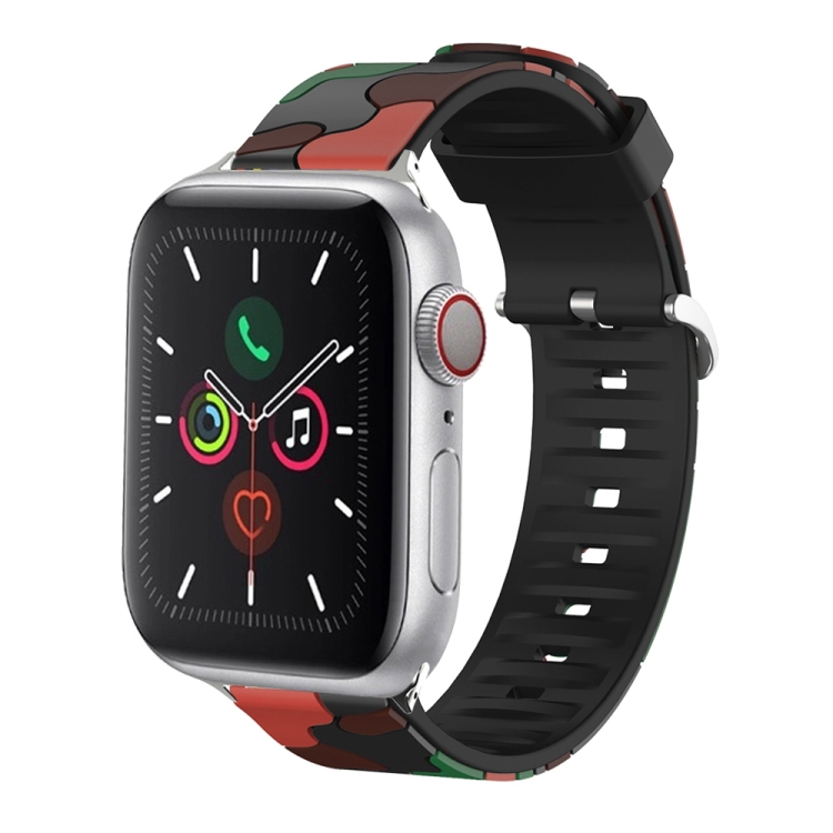 Silicone Replaceable Watch Band For Apple Watch Series 7 45mm / 6 & SE & 5 & 4 44mm / 3 & 2 & 1 42mm(6)
