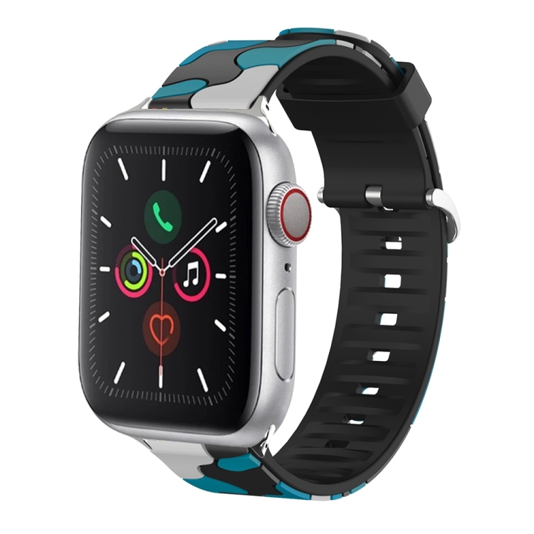 Silicone Replaceable Watch Band For Apple Watch Series 9&8&7 41mm / SE 3&SE 2&6&SE&5&4 40mm / 3&2&1 38mm(10)