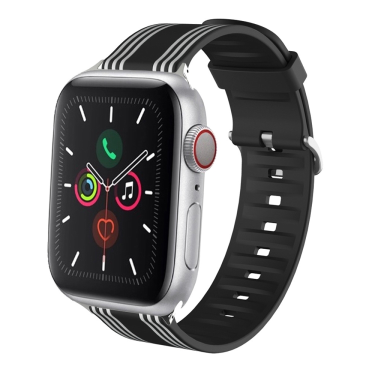 Silicone Replaceable Watch Band For Apple Watch Ultra 49mm&Watch Ultra 2 49mm / Series 9&8&7 45mm / SE 3&SE 2&6&SE&5&4 44mm / 3&2&1 42mm(1)
