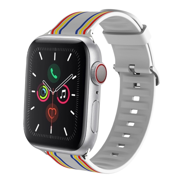Silicone Replaceable Watch Band For Apple Watch Ultra 49mm&Watch Ultra 2 49mm / Series 9&8&7 45mm / SE 3&SE 2&6&SE&5&4 44mm / 3&2&1 42mm(17)
