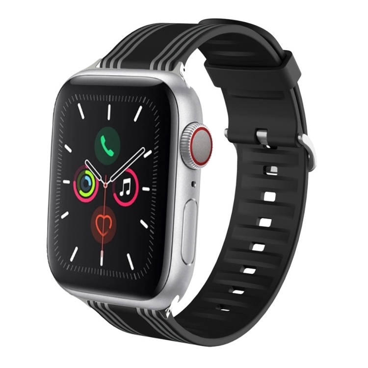 Silicone Replaceable Watch Band For Apple Watch Ultra 49mm&Watch Ultra 2 49mm / Series 9&8&7 45mm / SE 3&SE 2&6&SE&5&4 44mm / 3&2&1 42mm(2)