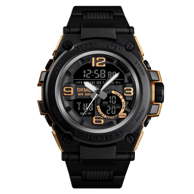 SKMEI 1452 Outdoor Sports Electronic Watch Multifunctional Waterproof Watch(Golden)
