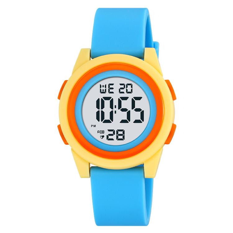 SKMEI 2429 Youth Electronic Watch Simple Outdoor Sports Watch(Pink Blue)