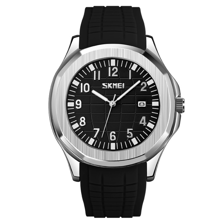 SKMEI 9286 Outdoor Sports Multifunctional Men Waterproof Quartz Watch(Black Belt Black Noodles)