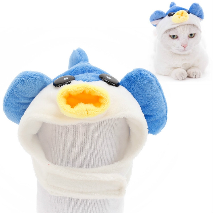 Soft Cat Headgear Cat Dog Cross Dress Pet Hat, Size: M(Pufferfish)