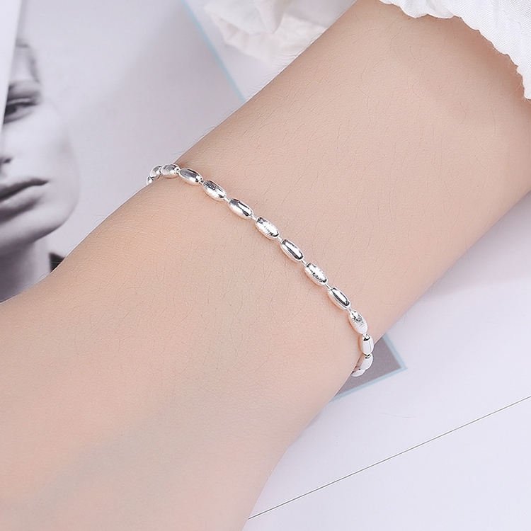Sterling Silver Gypsophila Beanie Ladies Bracelet, Specification:SL0153