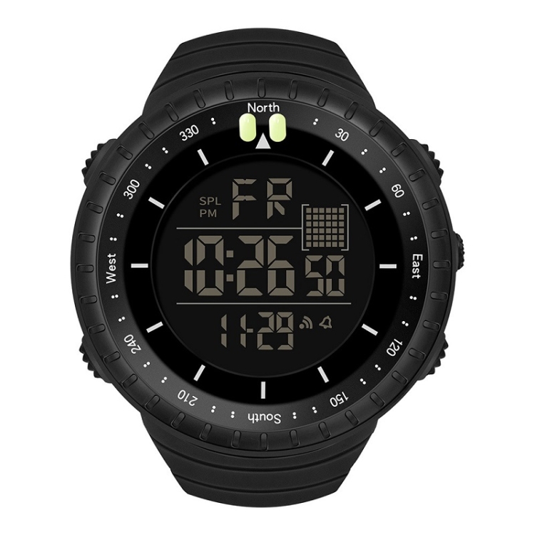 SYNOKE 9648-B Men Outdoor Waterproof Luminous Sports Electronic Watch(Black)