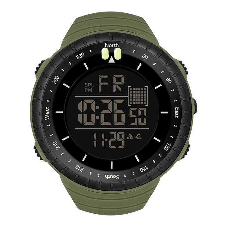 SYNOKE 9648-B Men Outdoor Waterproof Luminous Sports Electronic Watch(Green)