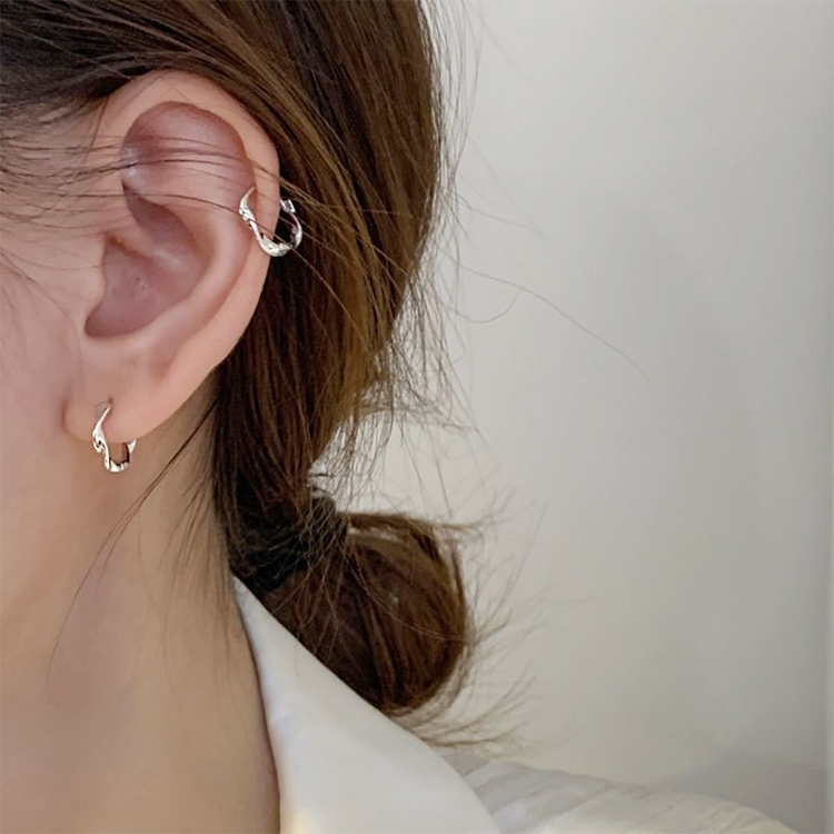 Temperament Ladies Light Luxury Pearl Double Layer Earrings Diamond Earrings, Specification:EH0536