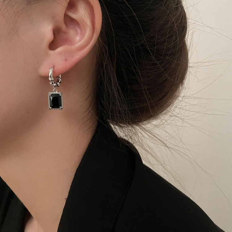 Temperament Ladies Light Luxury Pearl Double Layer Earrings Diamond Earrings, Specification:EH1649