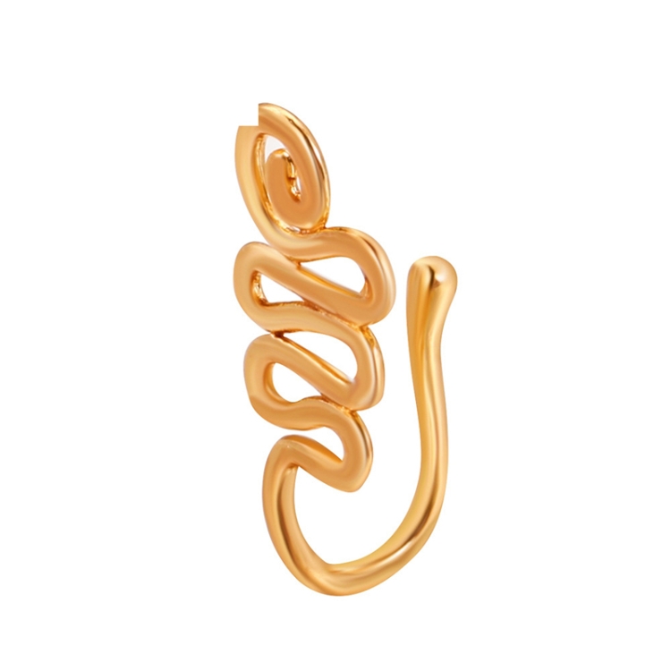 U-shaped Nose Clip Copper Inlaid With Zircon Nose Decoration, Color: G-171 Gold
