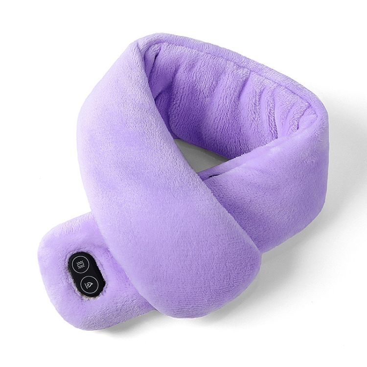 USB Charging Heating Massage Scarf Warmth Neck(Lavender)