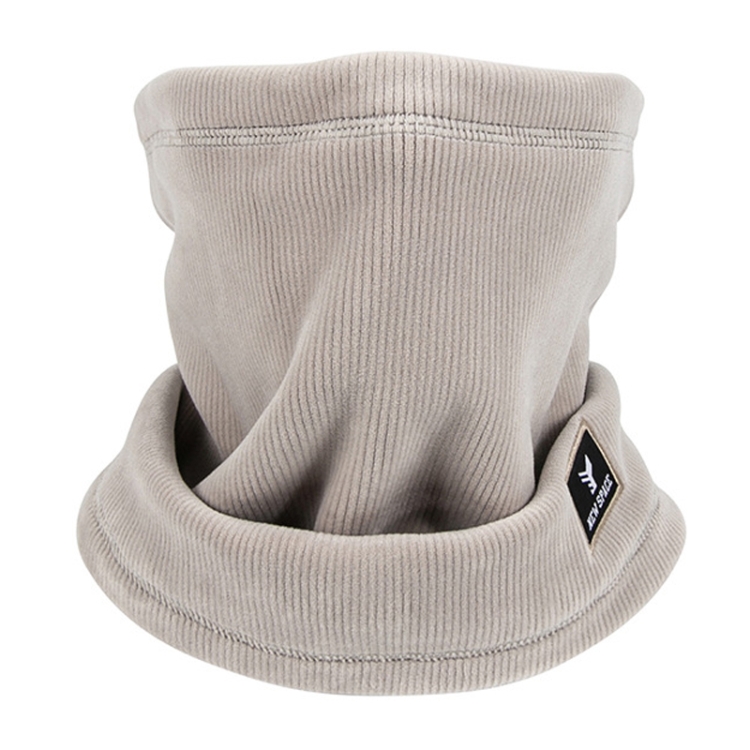 YIPINU YPU-3 Autumn/Winter Cold-proof Collar Outdoor Windproof Riding Mask, Size: Free Code(Light Gray)